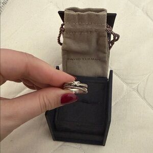 David Yurman X Collection Ring with Diamonds